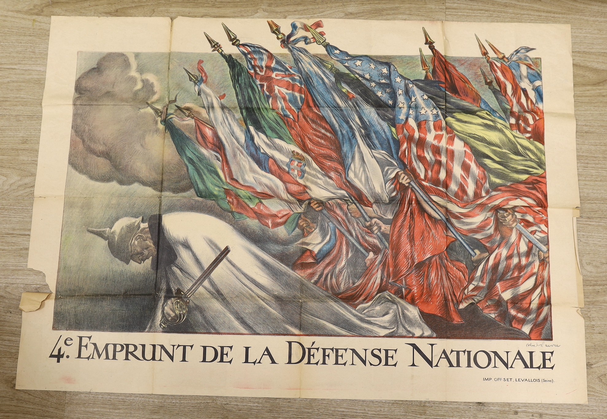 A French WWI poster ‘Emprunt De La Défense Nationale’